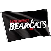Desert Cactus University of Cincinnati UC Flag - 3 x 5 Feet Bearcats Banner, Indoor/Outdoor Durable Fabric, 100% Polyester Design (Style B)