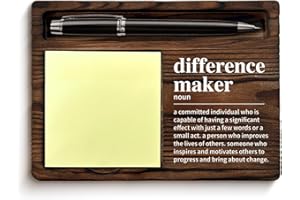 YGBF Difference Maker Gifts Sticky Note Holder Appreciation Gifts for Coworkers Mentor Boss Leader Difference Maker Definition Self-Stick Note Pad Holders Office Cubicle Decor