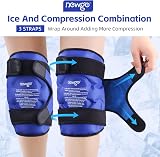 NEWGO Knee Ice Pack 2 Pack Reusable Gel Wrap Full Knee Coverage view 6