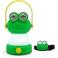 Outdoor Equipment LED Camping Lantern & Headlamp Set for Kids, FANT.LUX Battery Powered Night Light for Emergency, Hurricane, Lightweight Tent Lamp for Children (Frog Set)