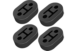 PETIT MANON 4PCS Exhaust Hanger Rubber, 2 Hole Universal Exhaust Insulator Muffler Hanger, Hole Diameter 12mm/0.47'', High Densit Heavy Duty Rubber Insulator Bracket Bushing Mount