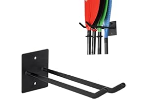 LINGVUM Kayak Paddle Storage Rack Paddle Rack Wall Mount, Garage Oars Holder Hold up to 6 Paddles for Kayak, Sup Board, Canoe, Dragon Boat Paddles, with Non-scratch Grip