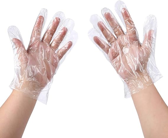 500 PCS Plastic Disposable Gloves 