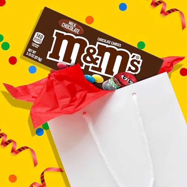 M&M’S MILK CHOCOLATE EASTER CANDY THEATER BOX EASTER BASKET STUFFERS, 3.1 OZ BOX