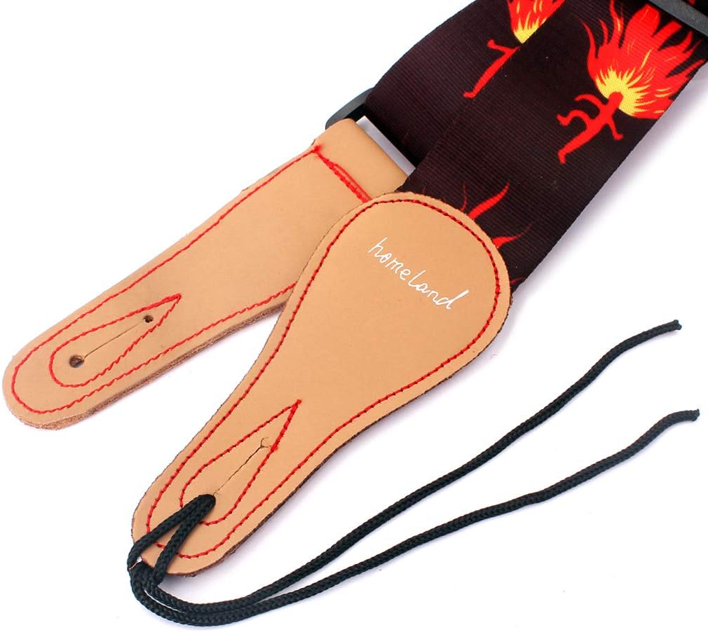 Alnicov Adjustable Guitar Strap Vintage Flowers Strap for Acoustic Guitar Electric Guitar and Bass Guitar - Image 3