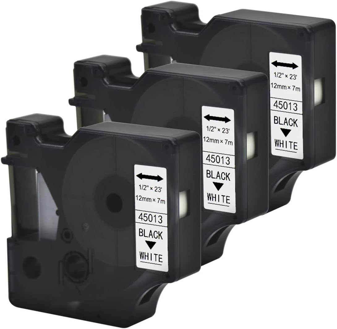 Compatible Tape Replacement for Dymo D1 Label Tape 45013 S0720530