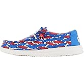 HEYDUDE Wally H2O Fish Camo - White/Blue/Red