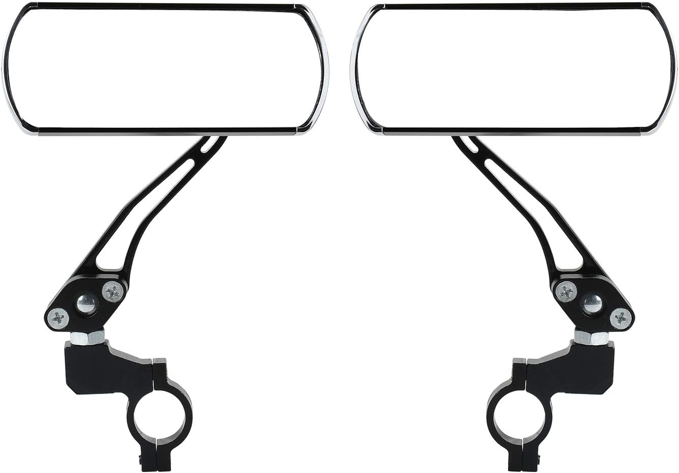 Yizhet 1 pair Bicycle Rearview Mirror with Gooseneck Adjustable Handlebar End Rearview Mirror 360° Rotation Safety Mountain Bicycle Mirror for Cycling/Bike/Scooter/Kid's Bike/Moped