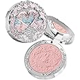 Flower Knows Swan Ballet Embossed Blush,Pink Matte Finish,Buildable & Blendable Powder Blush for cheeks,Natural Flush for All Skin Tones(02 Romanticism,5g)