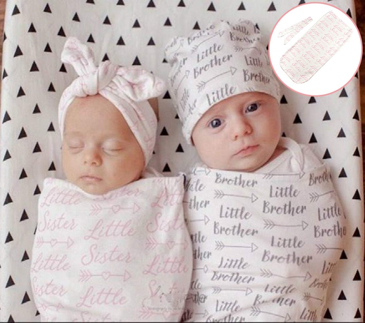 Newborn Receiving Blanket Sleeping Bag Baby Swaddle Wrap Little Sister Standard