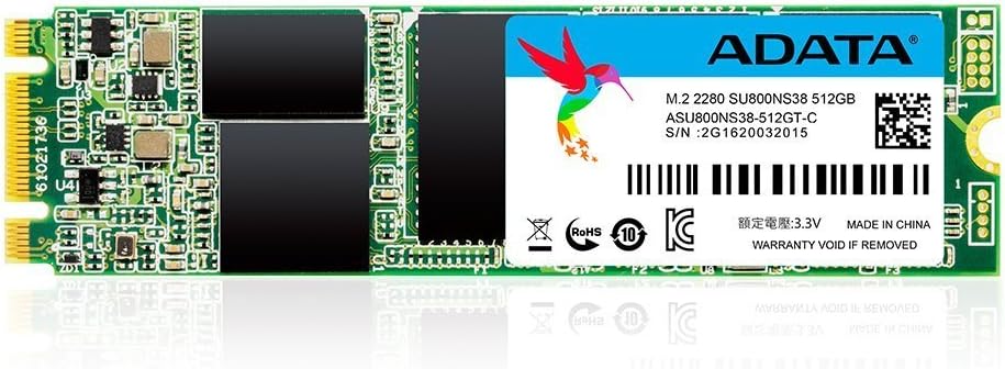 ADATA SU800 512GB M.2 2280 SATA 3D NAND Internal SSD (ASU800NS38-512GT-C)
