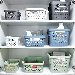 Glad Plastic Storage Basket Set, Value Pack of 6