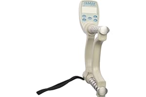 Jamar Plus Digital Hand Dynamometer, Lightweight Electronic Evaluation Tool Measures PSI, Max Force Indicator to Measure Grip Strength, Calibrated, Cordless Easy Squeeze Adjustable Exerciser