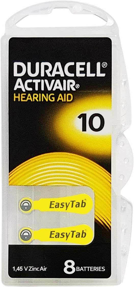 Duracell Activair Hearing Aid Batteries: Size 10 (80 Batteries): Health & Personal Care