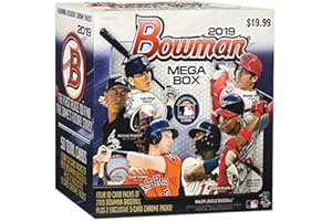 2019 Bowman MLB Baseball MEGA box (pp $19.99, 4 pks/bx +2 exclusive 5-card Chrome packs)