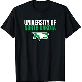 University of North Dakota Fighting Hawks Stacked T-Shirt