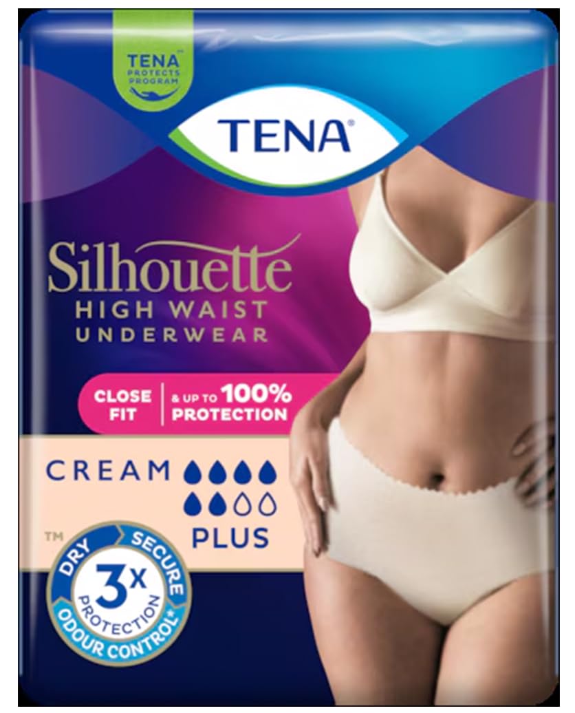 TENA SILHOUETTE PLUS Crème Incontinence Pants Large