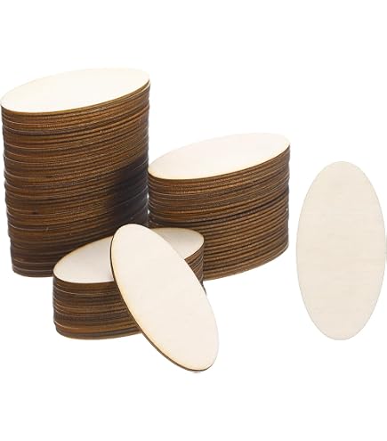 DIYEAH - 2 Bases En Bois Ovales Pour Sacs à Main Fait-main : Idéales Pour Le Bricolage Et La Déco Maison