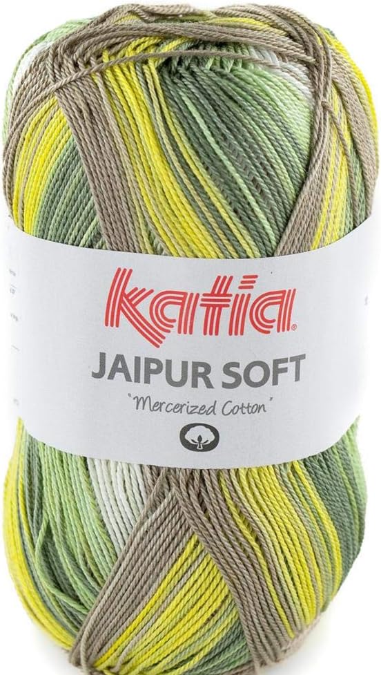 Lanas Katia Jaipur Soft Ovillo de Color Hoja Cod. 102: Amazon.es: Hogar