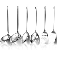 Evanda Kitchen Utensils Set 6pcs, Stainless Steel Cooking Utensils Set, Heavy Duty Kitchen Tools Spatulas Set, Home Essential