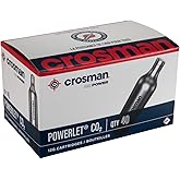Crosman 40-Count 12-Gram CO2 Cartridges For Air Rifles And Air Pistols 23140-N, Packaging May Vary