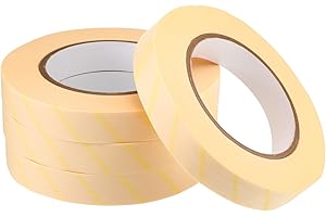 Threlaco 4 Roll Autoclave Tape 3/4" Wide 50m Dental Sterilization Tape Instruments Identification Sterilizer Safe Adhesive Tapes for Dental Use