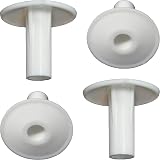 1STec 4 x White RG6 Coax Cable Entry Protecting Grommets | Brick Repair