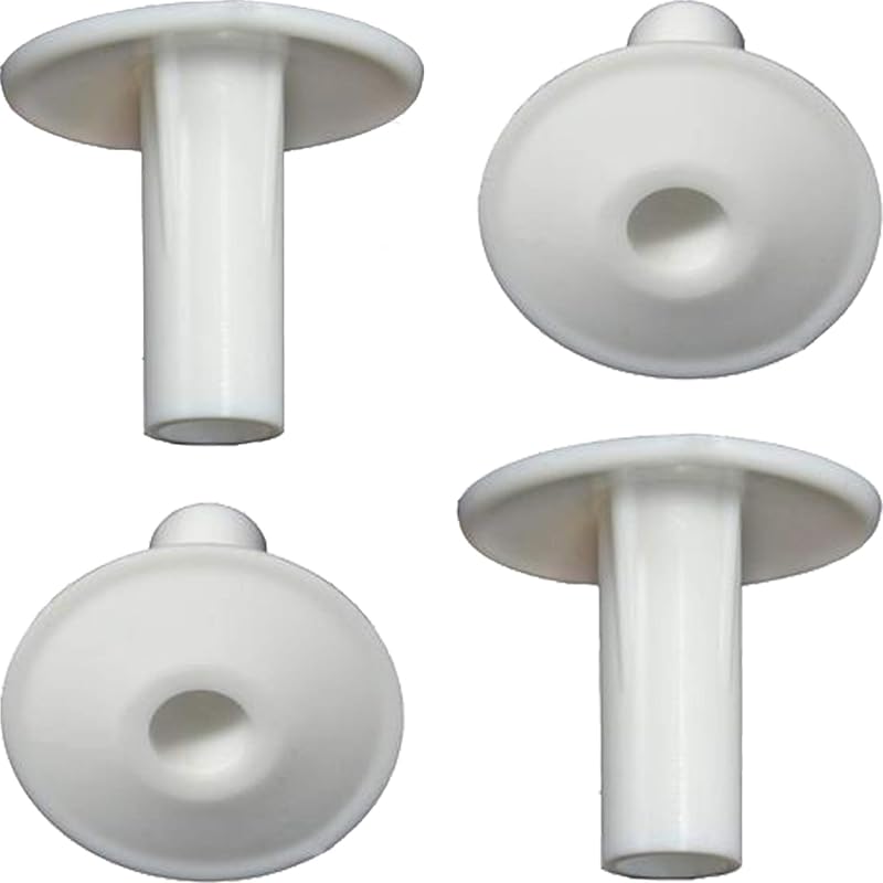 1STec 4 x White RG6 Coax Cable Entry Protecting Grommets | Brick Repair
