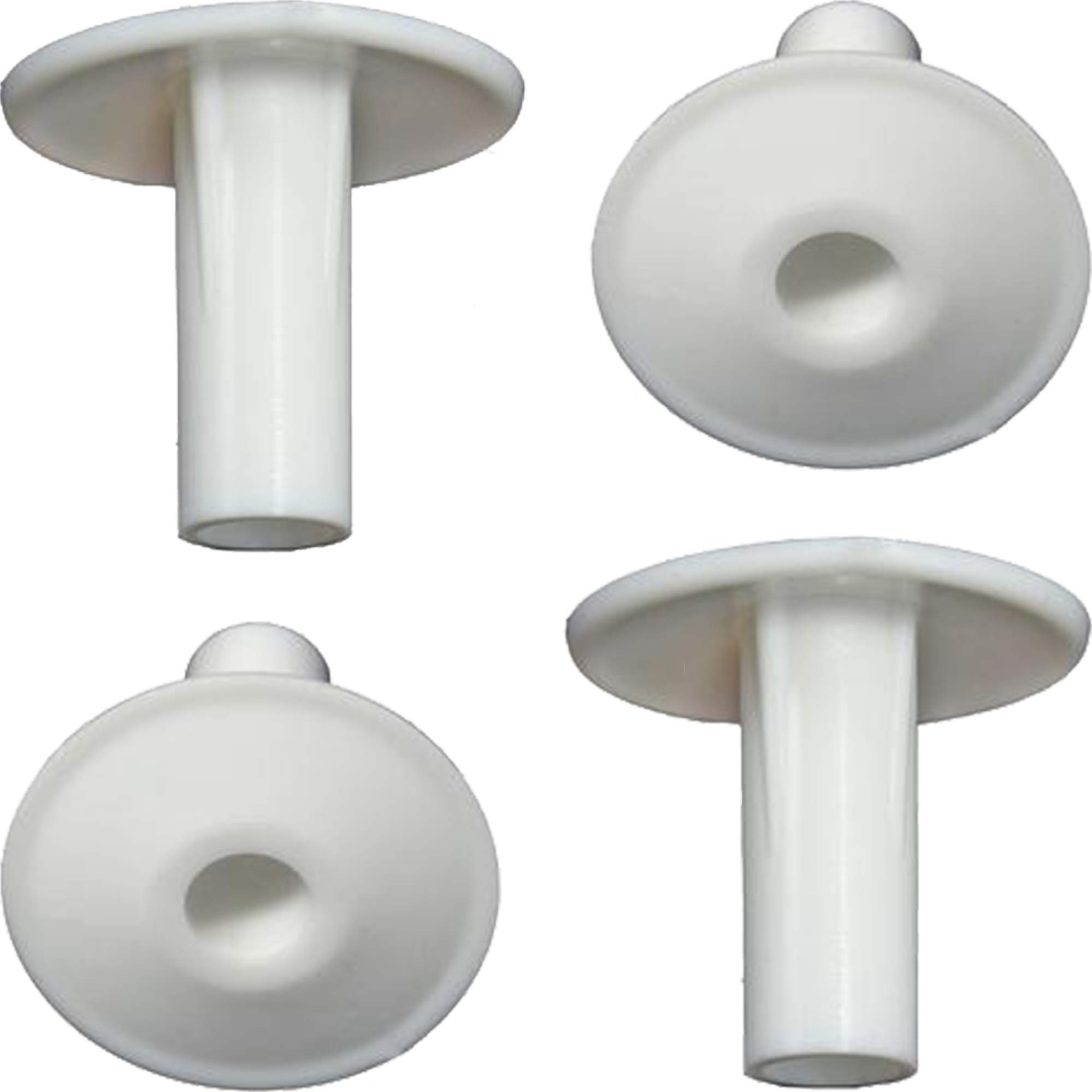 1STec 4 x White Single RG6 Coaxial Freeview Coax TV Aerial Cable Entry Protecting + Brick Repair Grommets for Webro WF100 CT100 WF65 Freesat Shotgun Satellite Dish or Rooftop Antenna Lead (4 x Bushes)