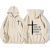 KEEVICI Christian Graphic Hoodies For Teen Boys Jesus Hoodie Faith God Sweatshirt Bible Verse Pullover Religious Tops