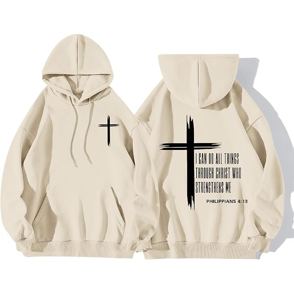 Sudadera Con Capucha Pez Cristiano - Diseño Religioso, Tejido Calidad, Para Creyentes De Cualquier Iglesia