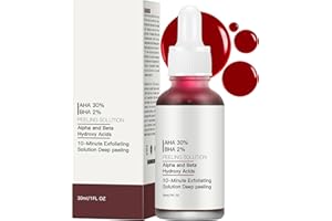 AHA 30% + BHA 2% Peeling Solutions, Facial Exfoliator Exfoliating Peel for All Skin Types, 30ml / 1 fl.oz