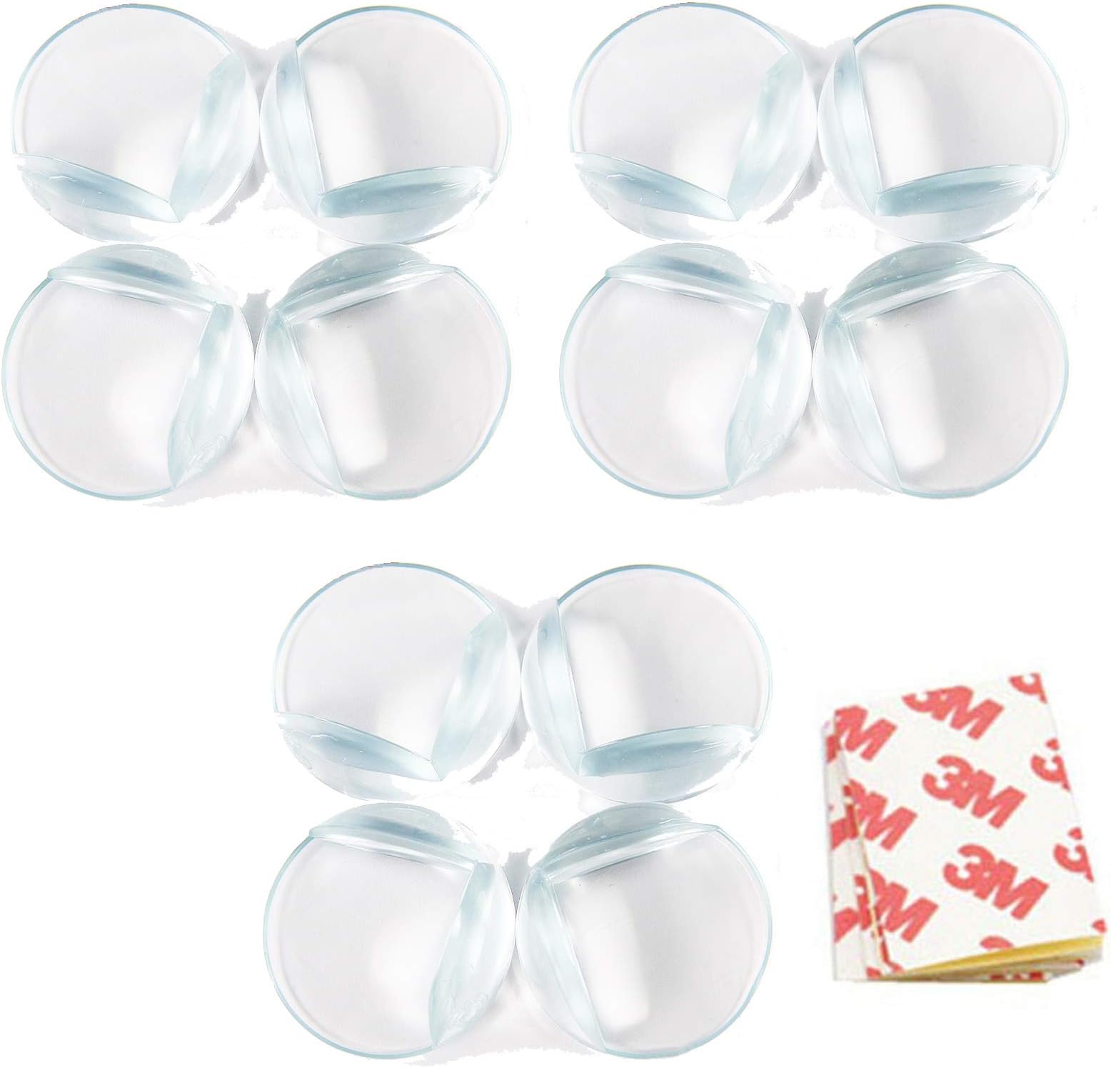 GrasshoprPack of 12 Baby Child Infant Kids Safety Safe Table Desk Corner Edge Cushions Guard Protector