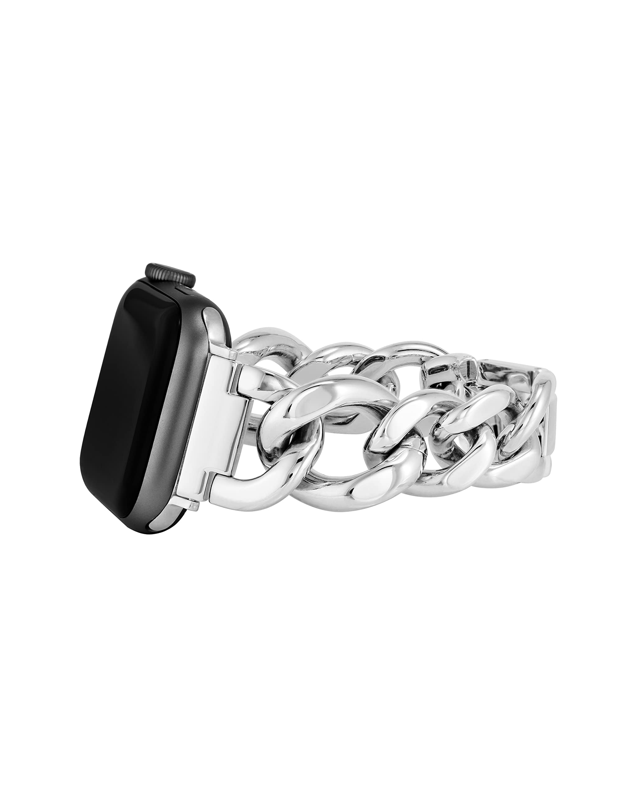 Anne Klein Fashion Chain Bracelet for Apple Watch, Secure, Adjustable, Apple Watch Replacement Band, Fits Most Wrists