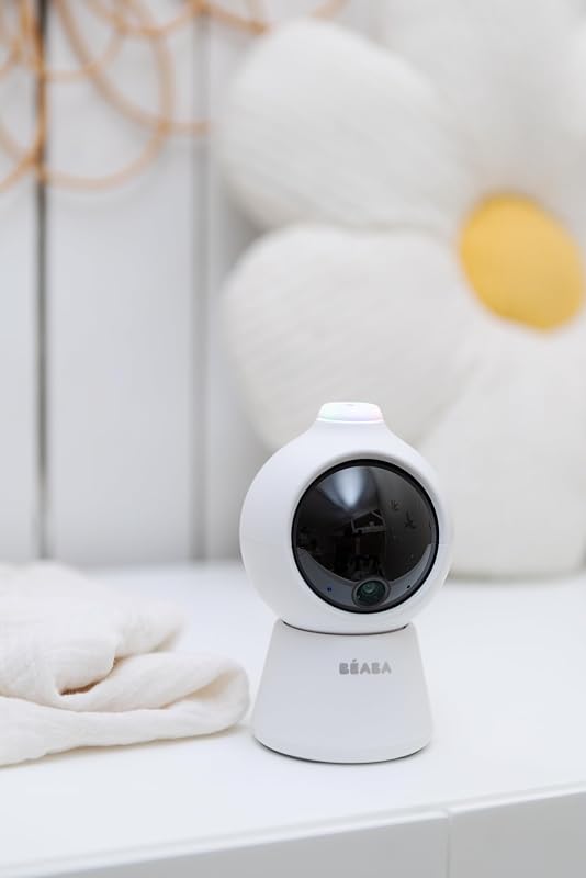 Zen Smart AI, Telecamera Aggiuntiva Per Baby Monitor Video 360° Full QHD 4MP, Intelligenza Artificiale, Rilevamento Rotolamento, Visione Notturna, App Mobile, Interfono, VOX, Luce Notturna