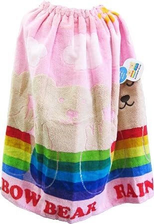 Amazon Co Jp ラップタオル レインボーベアー ピンク デイズ2柄 子供用 キッズ ラップタオル 巻きタオル ラップタオル 巻きタオル ラップドレス プール お着替え 吸水 レジャー 海水浴 水泳教室 スイミング スポーツ アウトドア
