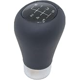 Pursuestar Black Genuine Leather 6 Speed Manual Short Shift Knob for BMW 1 3 5 6 Series E30 E32 E34 E36 E38 E39 E46 E53 E60 E63 E83 E84 E90 E91 E92