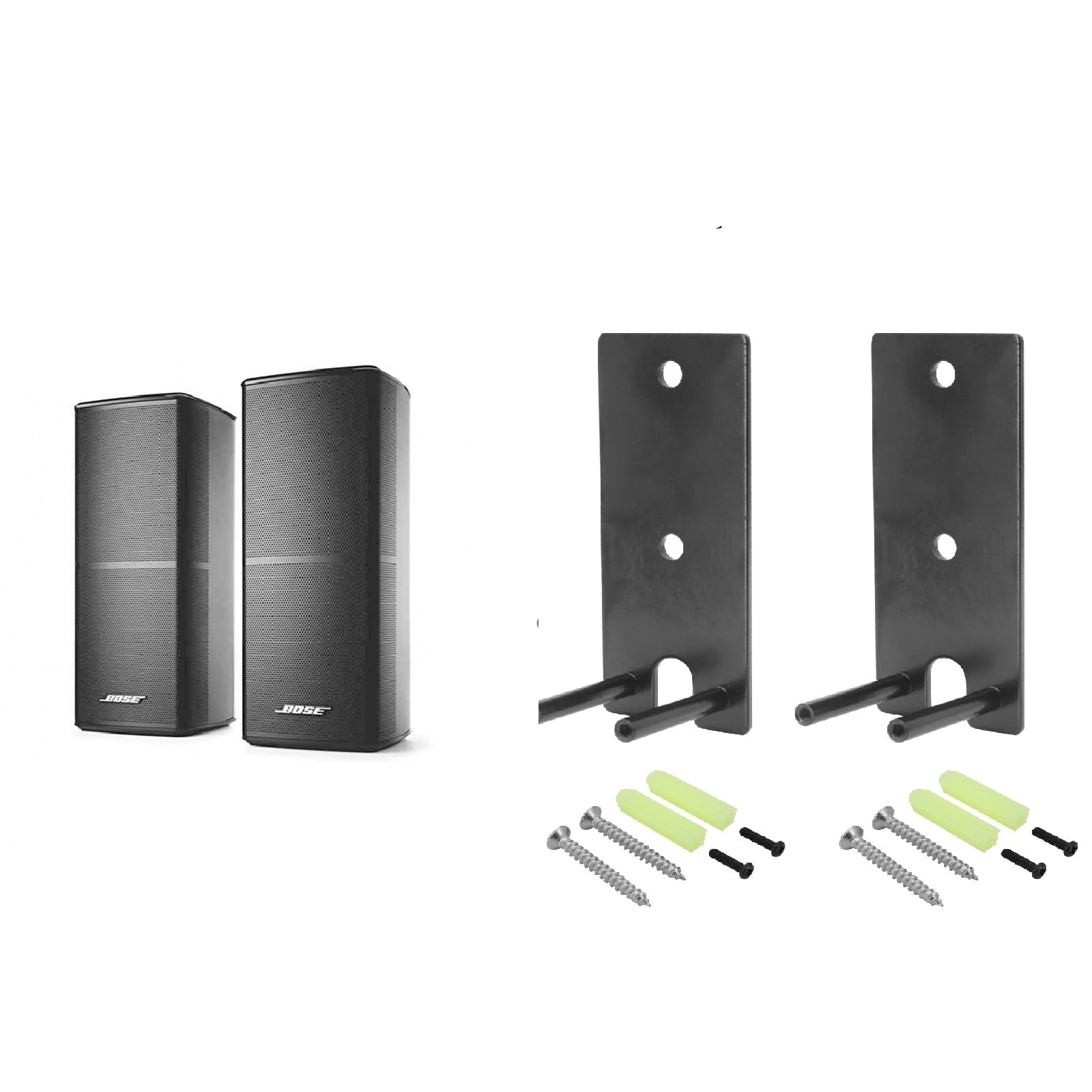 Yuhtech 2 Pcs Wall Mount Bracket for Bose OmniJewel Lifestyle 650 Home Speaker, Bose Surround Speakers 700 (2 Pcs)