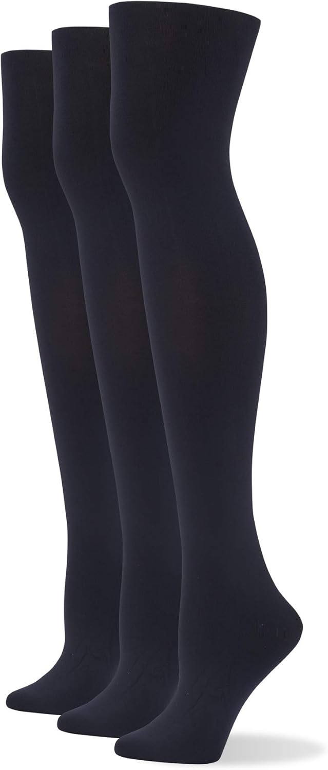 No Nonsense womens Yoga Waistband Blackout Tights, 3 Pair Pack at  Women’s Clothing store