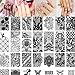 Kingfansion 10pcs Splendid Women Nail Art DIY Nail Image Plate Print Nail Art Template Stamp Stamping