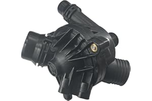 11537549476 Engine Coolant Thermostat W/Housing Compatible with E90 E92 E82 E60 135i 128i 320i 325i Z4 328i 335i 335is 115375