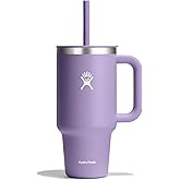 Hydro Flask Travel Tumbler with Handle, Lid and Straw - Insulated Stainless Steel in 32 Oz Moonshadow