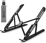 MECHEER Laptop Stand Adjustable Notebook Stand Aluminum Folding Desk Riser