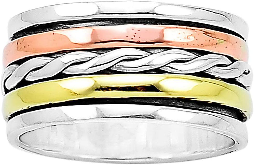 Desiregem Anti Anxiety and Worry Less Spinner Ring Spinning Size DGR1052 (8)