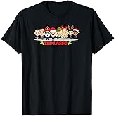 Ted Lasso Christmas Group Shot Holiday Chibi Style T-Shirt