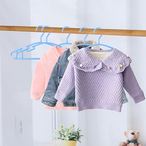 GoodtoU Baby Hangers, 60 Pack Blue Plastic Small Hangers for