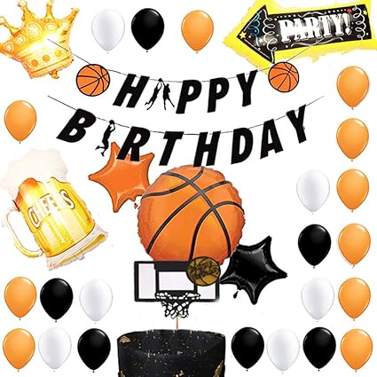 Amosfun Basket Ball A Theme Joyeux Anniversaire Banniere Ballon De Sport Fixe Pour Restaurant Auberge Hotel Maison Garcon Fete Danniversaire Fournitures 39 Pcs Amazon Fr Cuisine Maison