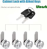 Litensh 4Pcs 16mm Mailbox Lock Cam Lock Cabinet Drawer Locker Keys view 6