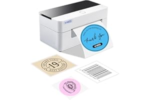 Thermal Label Printer, VRETTI Thermal Shipping Label Printer, 4x6 Label Printer for Small Business &Shipping Packages Compati