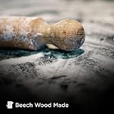 Besto Wooden Rolling Pin 40x4 cm Beech Wood Pro Dough Roller view 5